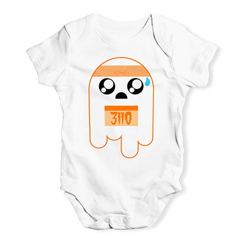 Funny Infant Baby Bodysuit Onesies Marathon Ghost Baby Unisex Baby Grow Bodysuit New Born White