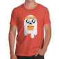 Novelty T Shirts For Dad Marathon Ghost Men's T-Shirt Medium Orange