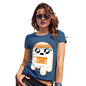 Womens Novelty T Shirt Christmas Marathon Ghost Women's T-Shirt Small Royal Blue