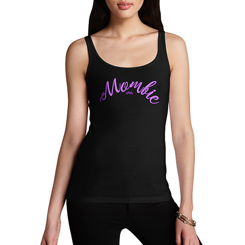 Funny Tank Tops For Women Mombie Women's Tank Top Small Black