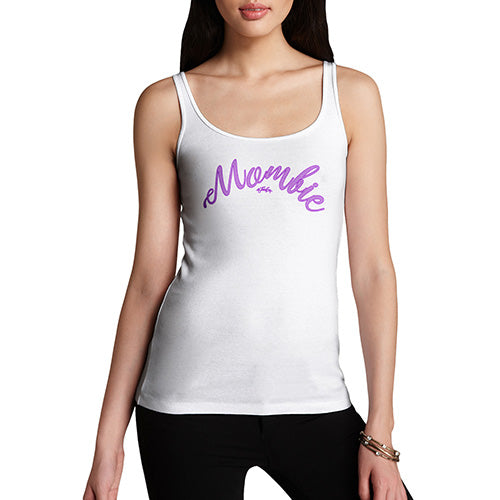 Womens Novelty Tank Top Christmas Mombie Women's Tank Top Small White