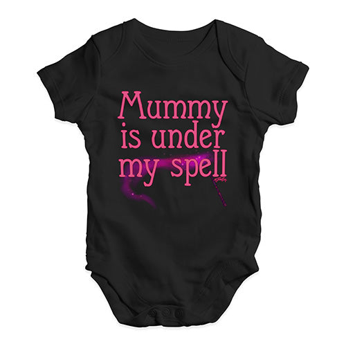 Baby Girl Clothes Mummy Is Under My Spell Baby Unisex Baby Grow Bodysuit 6 - 12 Months Black