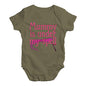 Funny Infant Baby Bodysuit Mummy Is Under My Spell Baby Unisex Baby Grow Bodysuit 12 - 18 Months Khaki