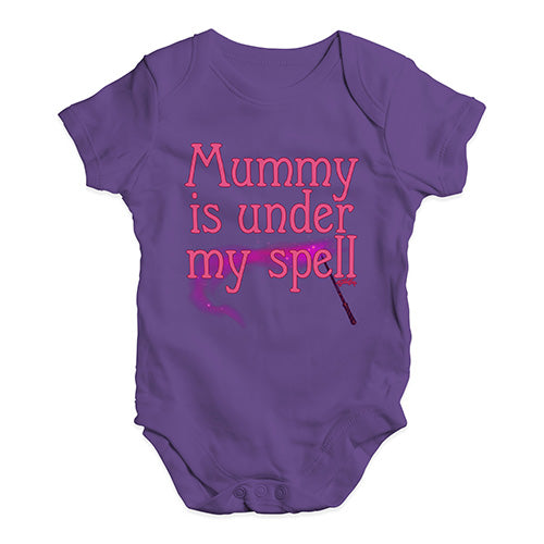 Babygrow Baby Romper Mummy Is Under My Spell Baby Unisex Baby Grow Bodysuit New Born Plum