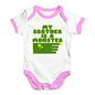 Babygrow Baby Romper My Brother Is A Monster Baby Unisex Baby Grow Bodysuit 12 - 18 Months White Pink Trim