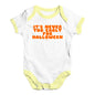 Bodysuit Baby Romper It's Never Too Early For Halloween Baby Unisex Baby Grow Bodysuit 0 - 3 Months White Yellow Trim