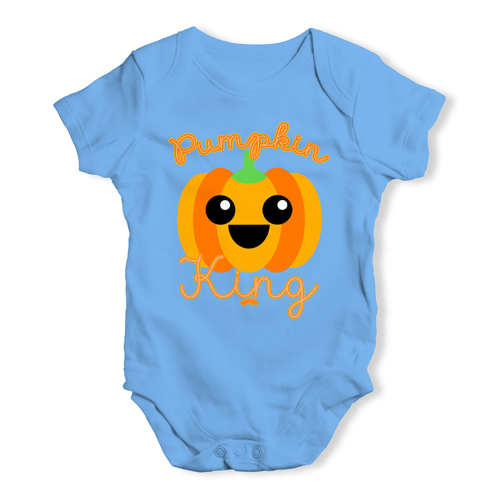 Babygrow Baby Romper Pumpkin King Baby Unisex Baby Grow Bodysuit 0 - 3 Months Blue