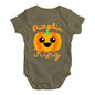 Funny Infant Baby Bodysuit Onesies Pumpkin King Baby Unisex Baby Grow Bodysuit New Born Khaki