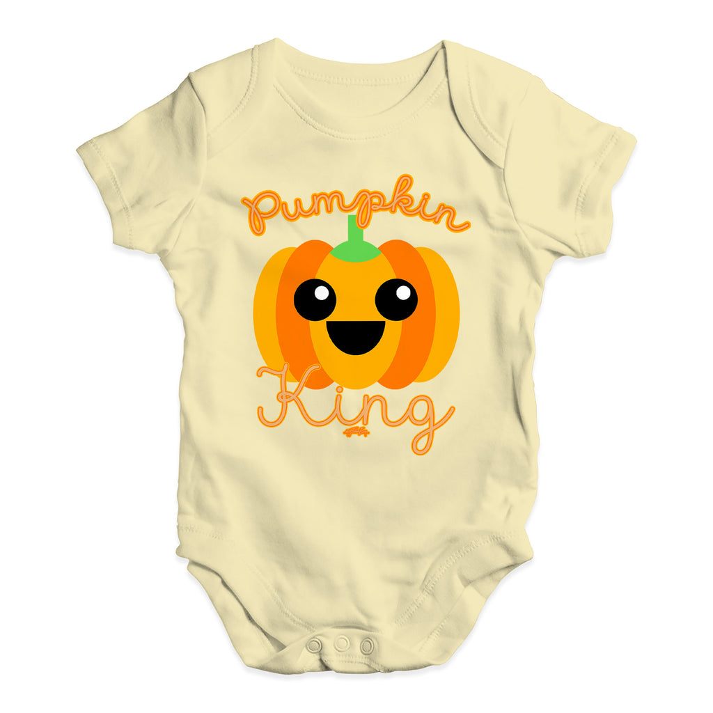 Baby Grow Baby Romper Pumpkin King Baby Unisex Baby Grow Bodysuit 18 - 24 Months Lemon