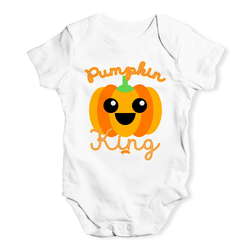 Baby Onesies Pumpkin King Baby Unisex Baby Grow Bodysuit 0 - 3 Months White