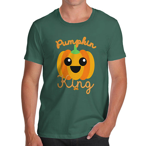 Funny T-Shirts For Men Sarcasm Pumpkin King Men's T-Shirt X-Large Bottle Green