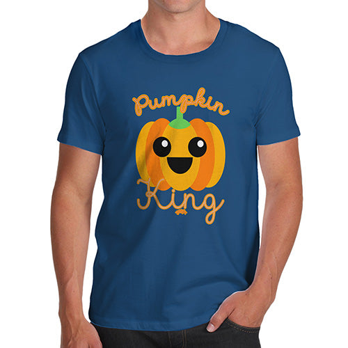 Funny Gifts For Men Pumpkin King Men's T-Shirt Medium Royal Blue