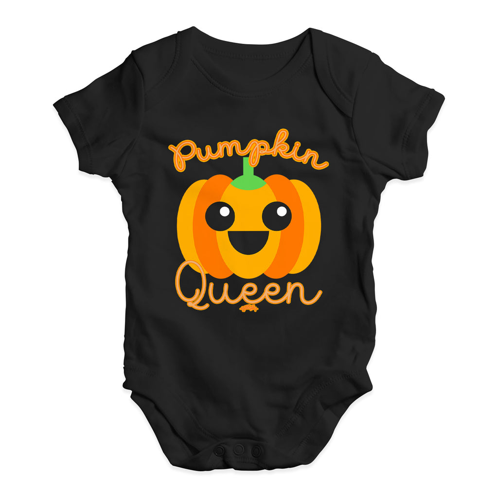 Cute Infant Bodysuit Pumpkin Queen Baby Unisex Baby Grow Bodysuit New Born Black