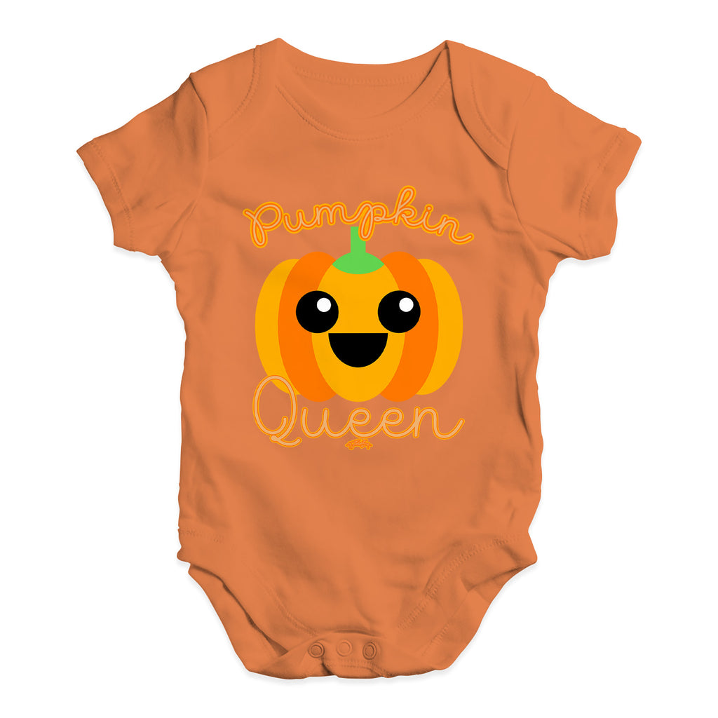 Cute Infant Bodysuit Pumpkin Queen Baby Unisex Baby Grow Bodysuit 6 - 12 Months Orange