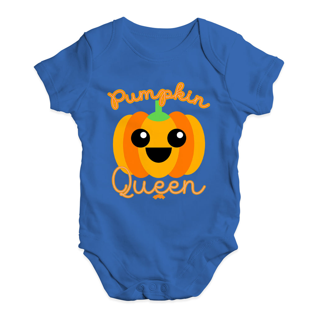 Funny Infant Baby Bodysuit Onesies Pumpkin Queen Baby Unisex Baby Grow Bodysuit New Born Royal Blue