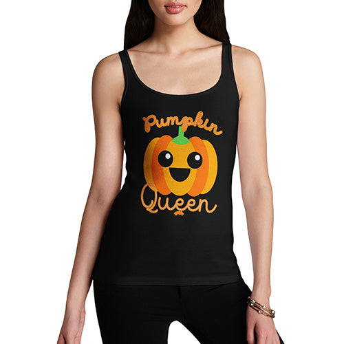 Funny Tank Top For Mom Pumpkin Queen Women's Tank Top X-Large Black