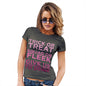 Funny T Shirts For Women Trick Or Treat Squad On Fleek Women's T-Shirt Small Khaki