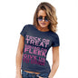 Womens Funny T Shirts Trick Or Treat Squad On Fleek Women's T-Shirt X-Large Navy