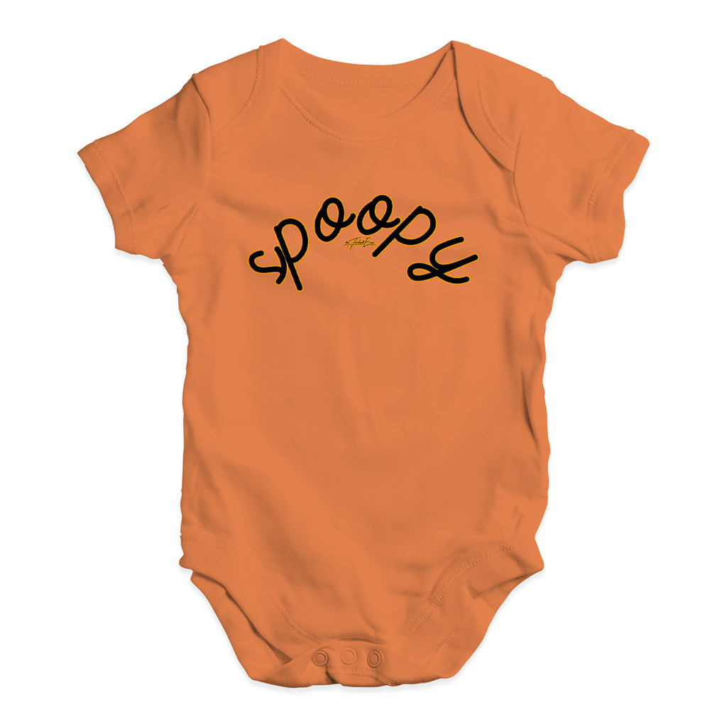 Baby Onesies Spoopy Spooky Baby Unisex Baby Grow Bodysuit 0 - 3 Months Orange