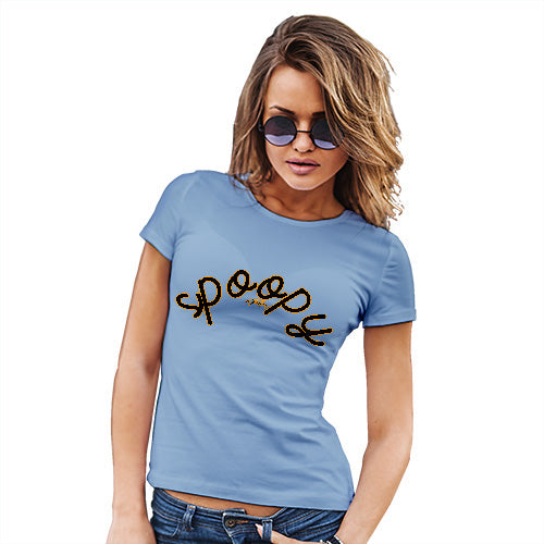 Funny Tshirts For Women Spoopy Spooky Women's T-Shirt Small Sky Blue