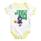 Baby Boy Clothes Stay Off The Broom Baby Unisex Baby Grow Bodysuit New Born White Yellow Trim