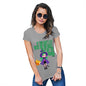 Womens Novelty T Shirt Stay Off The Broom Women's T-Shirt X-Large Light Grey