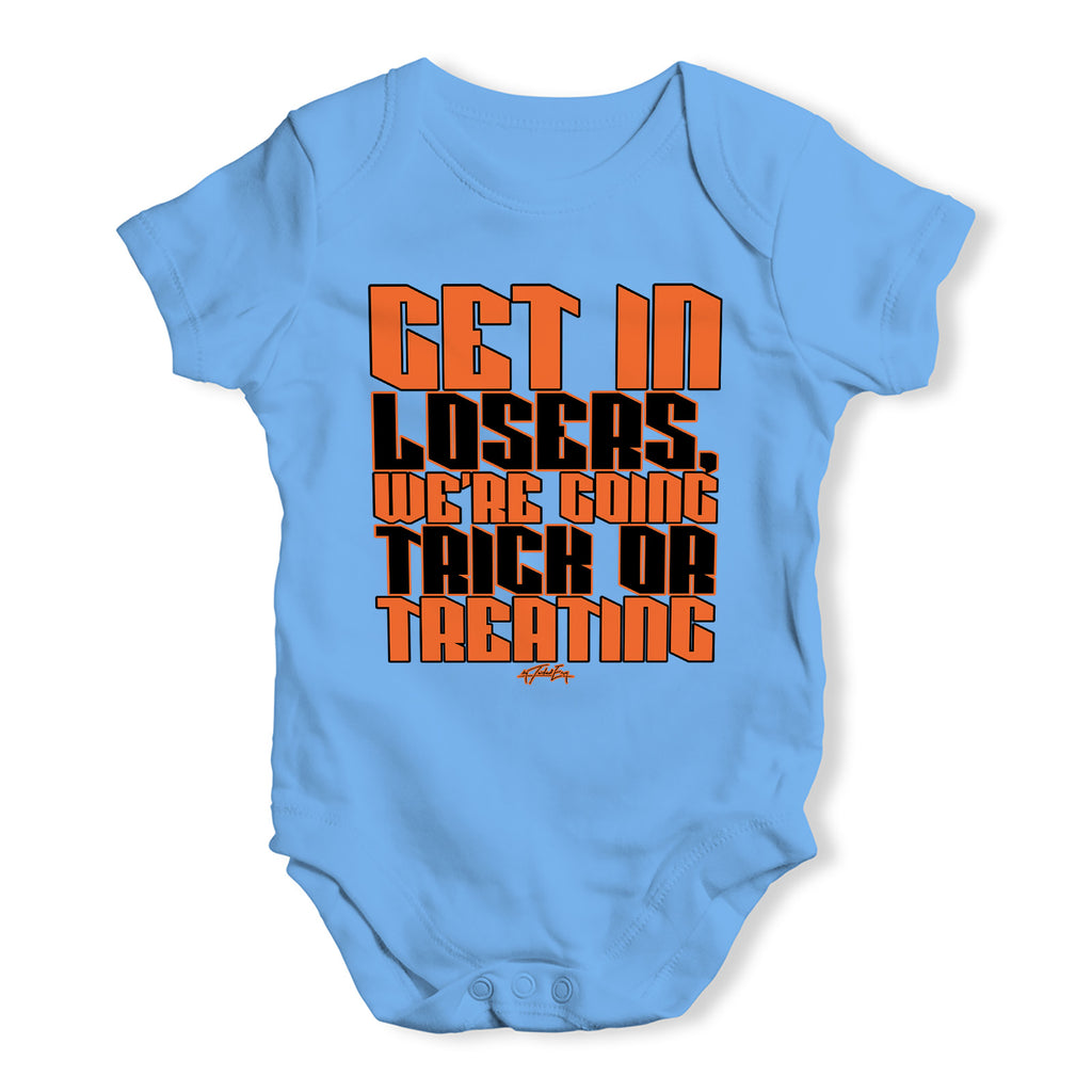 Funny Baby Clothes We're Going Trick Or Treating Baby Unisex Baby Grow Bodysuit 3 - 6 Months Blue