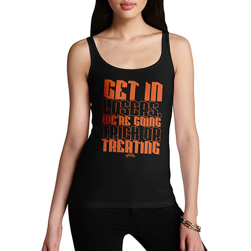 Funny Tank Top For Mum We're Going Trick Or Treating Women's Tank Top Large Black