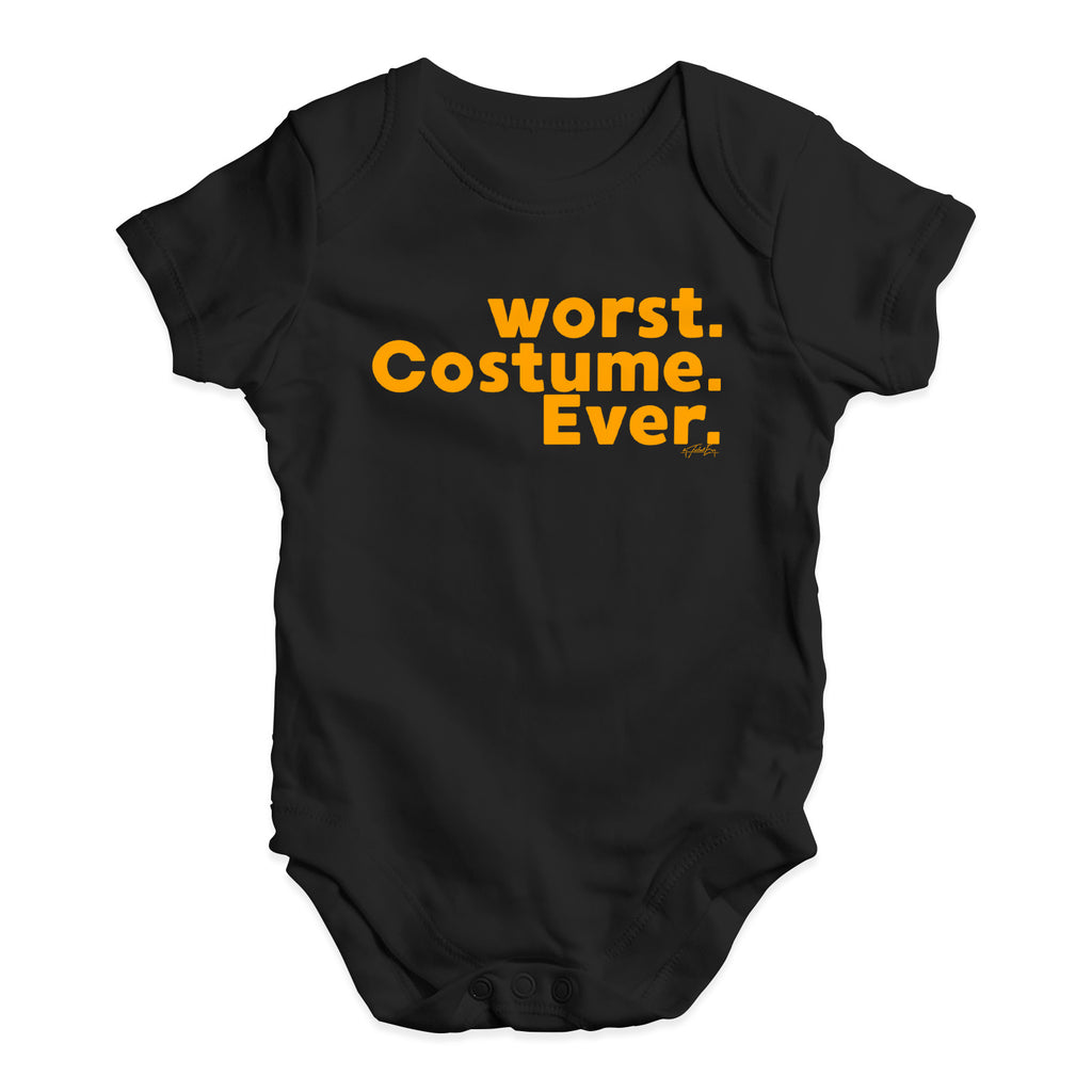 Bodysuit Baby Romper Worst. Costume. Ever. Baby Unisex Baby Grow Bodysuit 0 - 3 Months Black