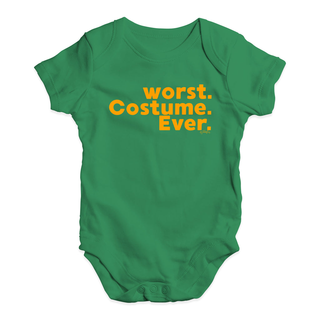 Bodysuit Baby Romper Worst. Costume. Ever. Baby Unisex Baby Grow Bodysuit 0 - 3 Months Green