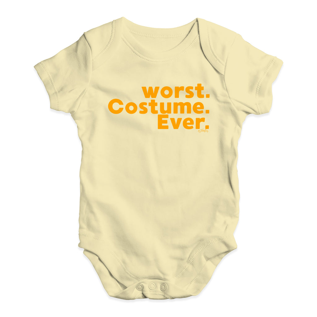 Baby Grow Baby Romper Worst. Costume. Ever. Baby Unisex Baby Grow Bodysuit 0 - 3 Months Lemon