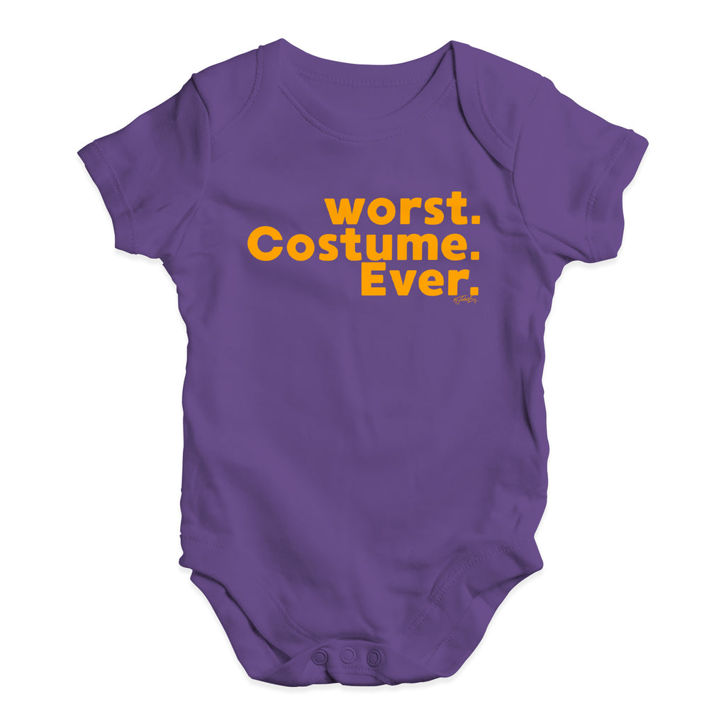 Baby Boy Clothes Worst. Costume. Ever. Baby Unisex Baby Grow Bodysuit 6 - 12 Months Plum