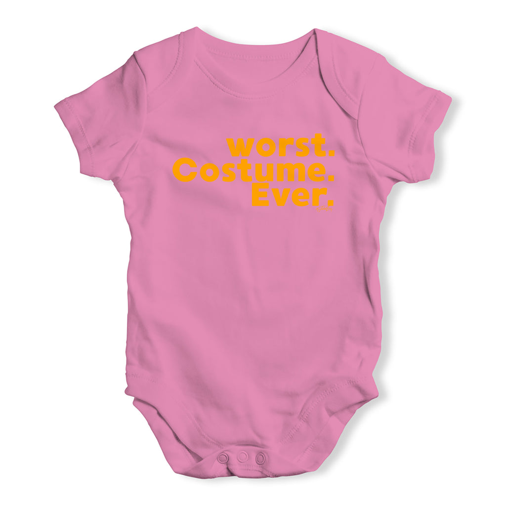 Funny Baby Onesies Worst. Costume. Ever. Baby Unisex Baby Grow Bodysuit 6 - 12 Months Pink