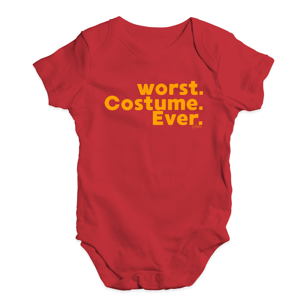 Funny Infant Baby Bodysuit Onesies Worst. Costume. Ever. Baby Unisex Baby Grow Bodysuit 12 - 18 Months Red