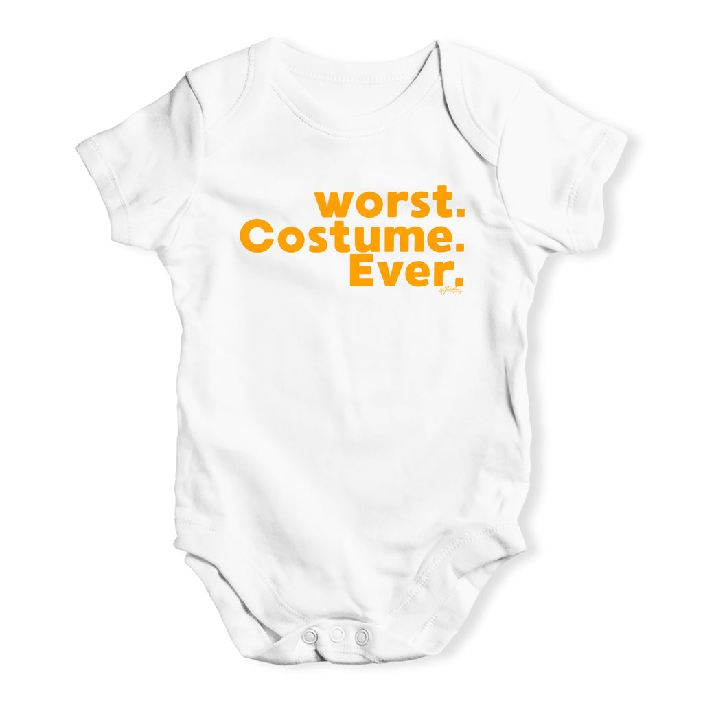 Funny Baby Clothes Worst. Costume. Ever. Baby Unisex Baby Grow Bodysuit 3 - 6 Months White