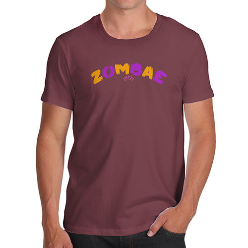 Funny Gifts For Men Zombae Men's T-Shirt Large Burgundy