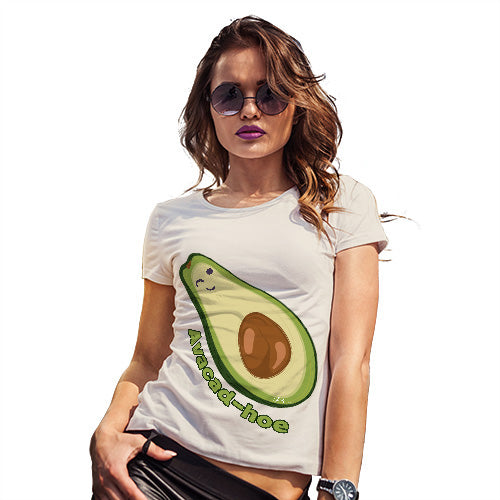 Womens Novelty T Shirt Avacad-hoe Women's T-Shirt Small Natural