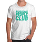 Novelty T Shirts For Dad Awesome People Club Men's T-Shirt Small White