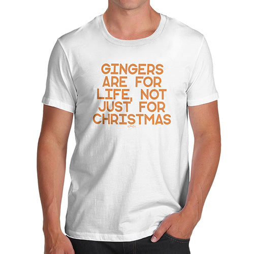 Funny T-Shirts For Guys Gingers Are For Life Men's T-Shirt Small White