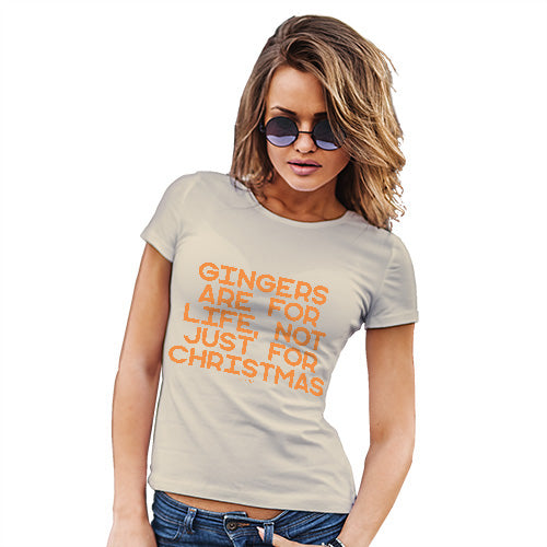 Funny Tshirts For Women Gingers Are For Life Women's T-Shirt Large Natural