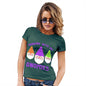 Womens Humor Novelty Graphic Funny T Shirt Hanging With My Gnomies Women's T-Shirt X-Large Bottle Green