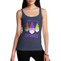 Womens Funny Tank Top Hanging With My Gnomies Women's Tank Top Medium Navy