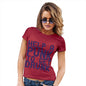 Funny T-Shirts For Women Sarcasm Help A Punk To Get Drunk Women's T-Shirt Small Red