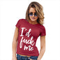 Womens Funny T Shirts I'd F#ck Me Women's T-Shirt Large Red