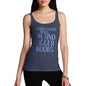 Womens Novelty Tank Top I Want World Peace Women's Tank Top X-Large Navy