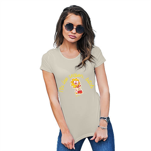 Womens Humor Novelty Graphic Funny T Shirt It's Leo Season B#tch Women's T-Shirt Medium Natural