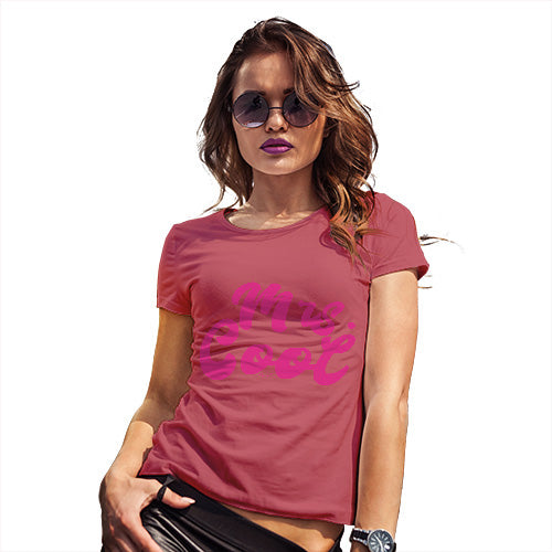 Novelty Gifts For Women Mrs Cool Women's T-Shirt Medium Red