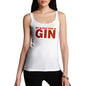 Funny Tank Top For Mum My Blood Type Is Gin Women's Tank Top Large White