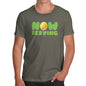 Funny T-Shirts For Guys Now Serving Tennis Men's T-Shirt Large Khaki