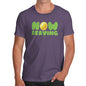 Novelty Tshirts Men Now Serving Tennis Men's T-Shirt Small Plum